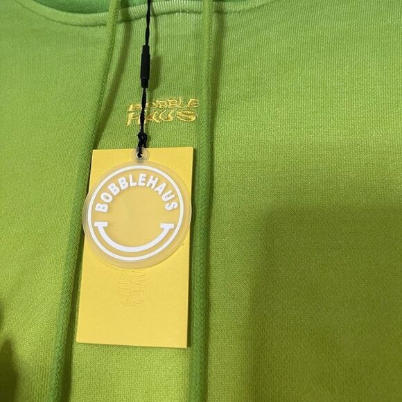 NEW! Rare Dave & Buster's x Bobblehaus Green Hoodie Unisex D&B Bobble Haus SZ XS - Picture 4 of 7